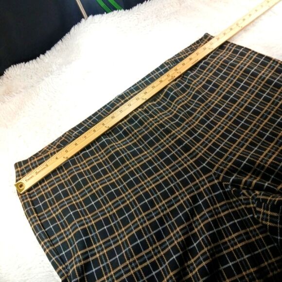 J. Jill Ponte Slim Leg Black Multi Plaid Pull Up Pants. Rayon/ Viscose 4X. NEW.. - Picture 10 of 14